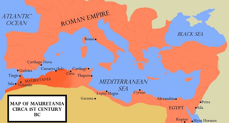 Map of the Kingdom of Mauretania