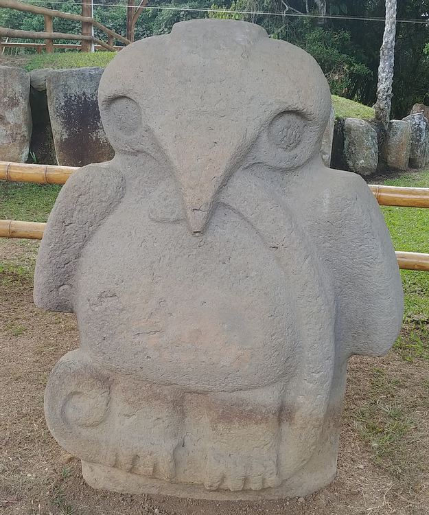 Megalithic Funerary Statue at Mesita B