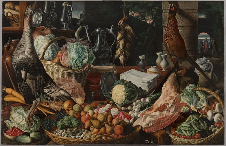 Kitchen Still-life by Joachim Beuckelaer