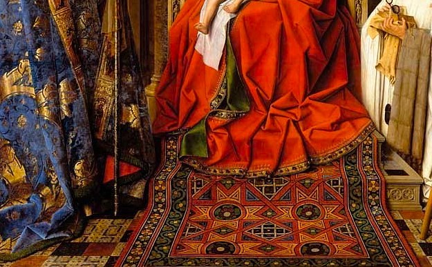 Colour Detail of The Madonna with Canon van der Paele