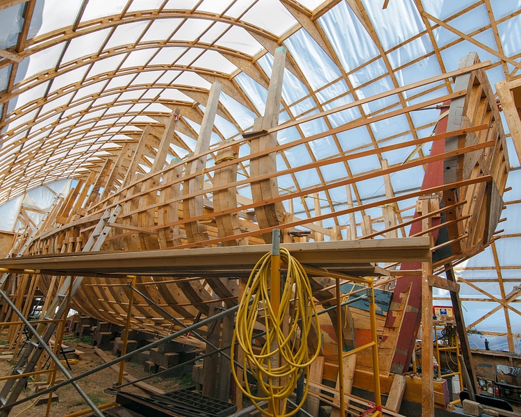 Virginia of Sagadahoc Being Reconstructed