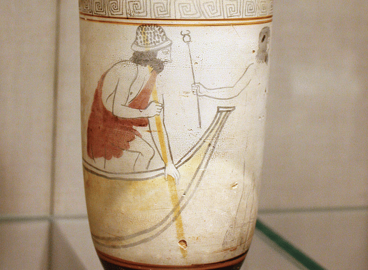 Charon, Attic Lekythos Detail