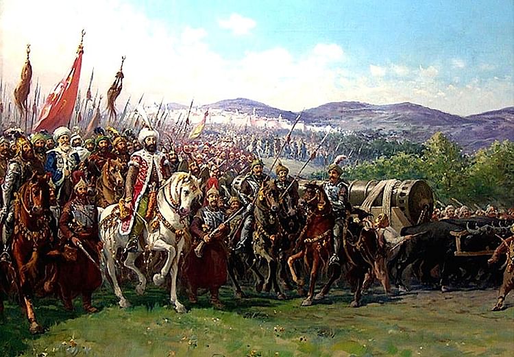 Mehmed II Conquering Constantinople