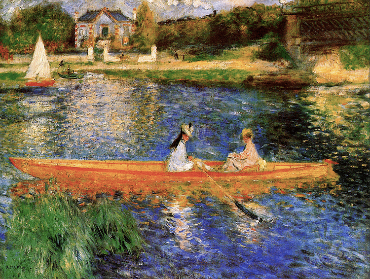 Boating on the Seine by Renoir