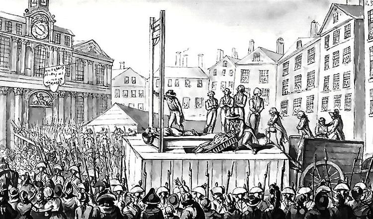 Execution of 9 Émigrés, October 1793
