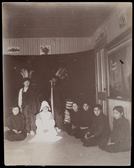 Thanksgiving Day Play at a Native American Boarding School