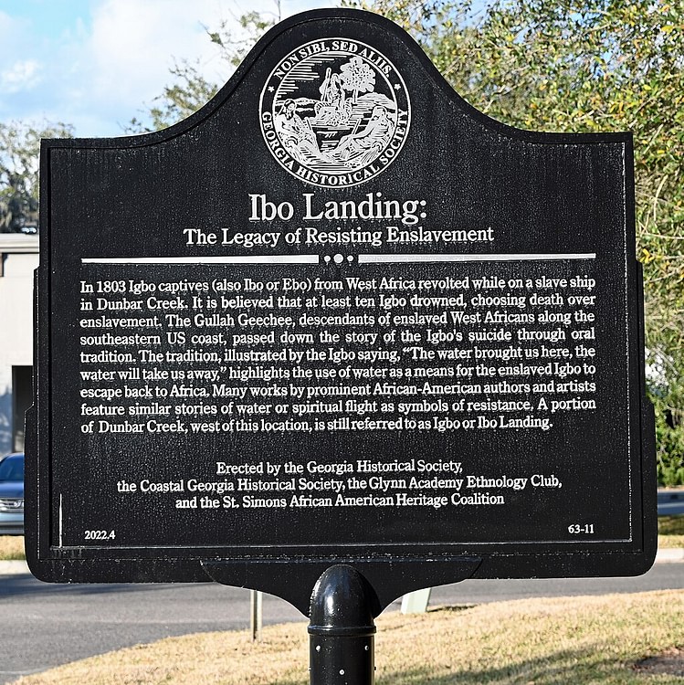 Historical Marker for Igbo Landing
