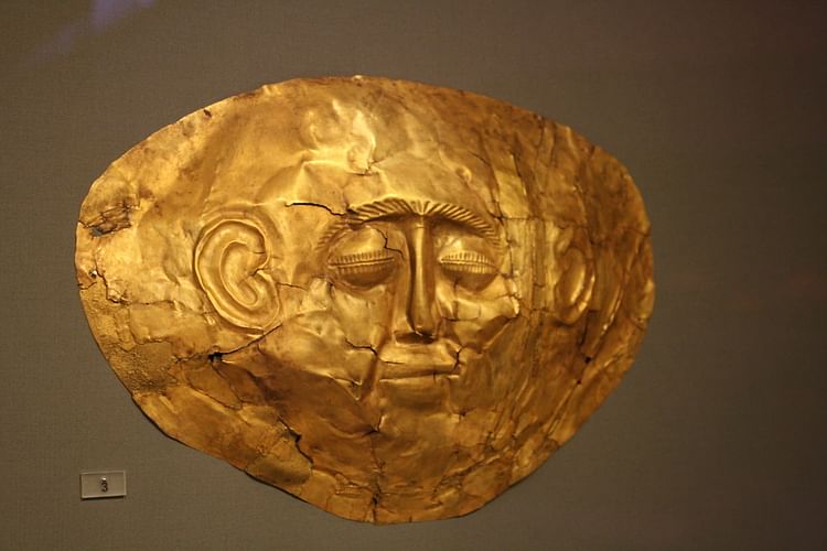 Gold Mycenaean Burial Mask