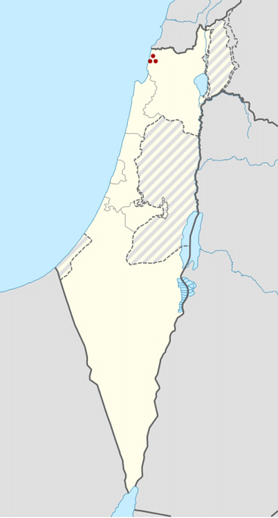 Tel Kabri location within Israel