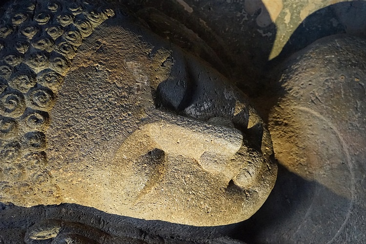 Resting Buddha in Ajanta