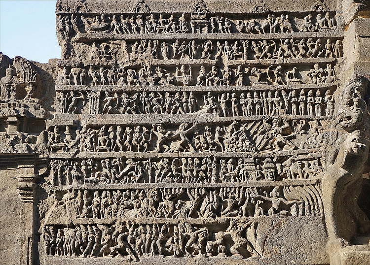 Staircase of the Kailasa Temple, Ellora