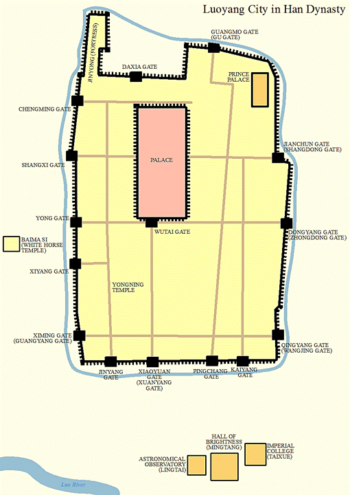 Map of Luoyang