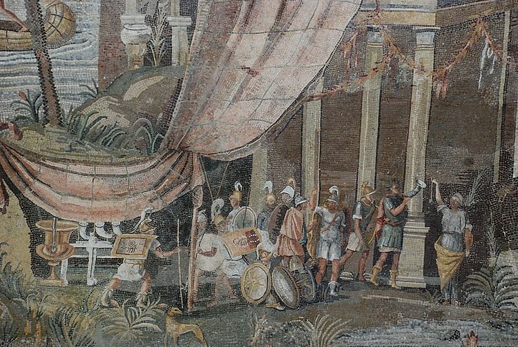 Roman Mosaic of Ptolemaic Soldiers