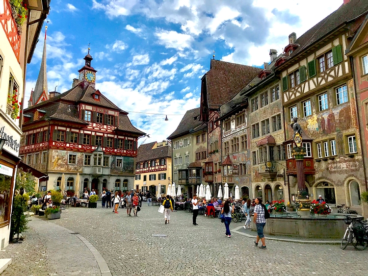 Stein-am-Rhein's Town Hall Square
